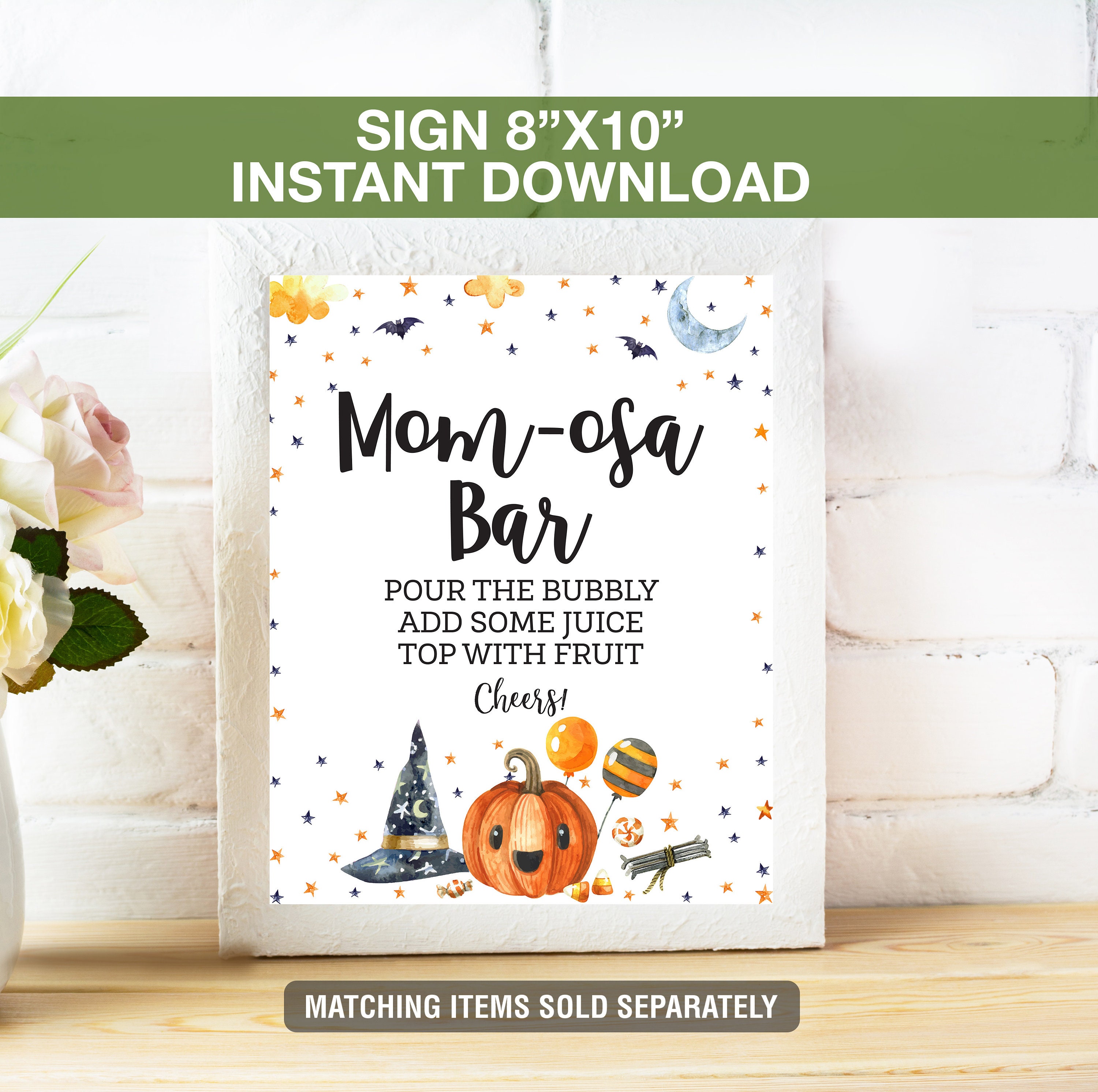 Trick Or Treat Sign, Halloween Printable Sign, Halloween Baby.