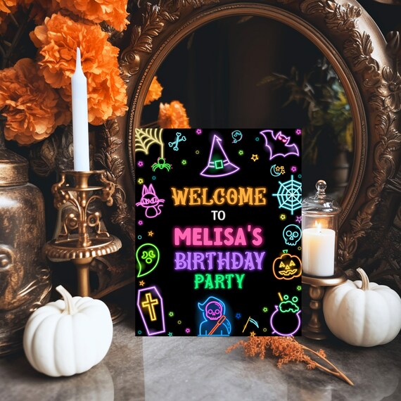 First Birthday Welcome Sign Template, Fishing Birthday Welcome