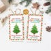 Christmas Playdough Tree Tag Tag, Make Your Own Favor Tag Editable ...