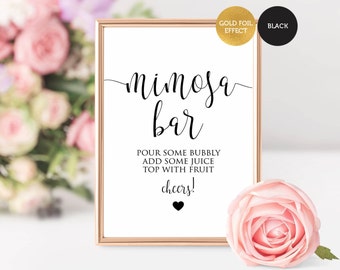 Mimosa Bar Sign Printable, Wedding Cards Sign, Wedding Sign, Gift Table Sign, Wedding Printable, Birthday