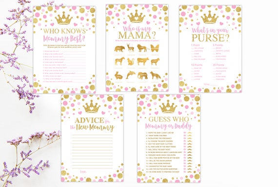 Juegos De Baby Shower De Princesas Para Imprimir