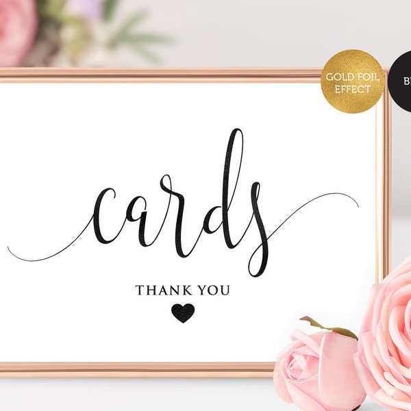 Cards Sign Printable, Wedding Cards Sign, Wedding Sign, Gift Table Sign, Wedding Printable