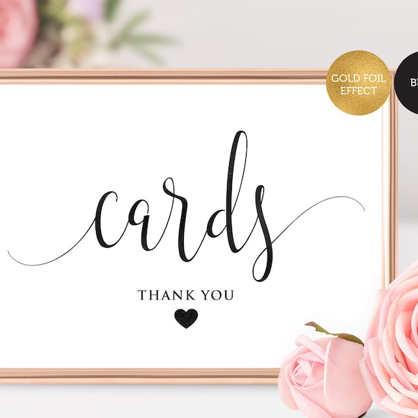 Cards Sign Printable, Wedding Cards Sign, Wedding Sign, Gift Table Sign, Wedding Printable