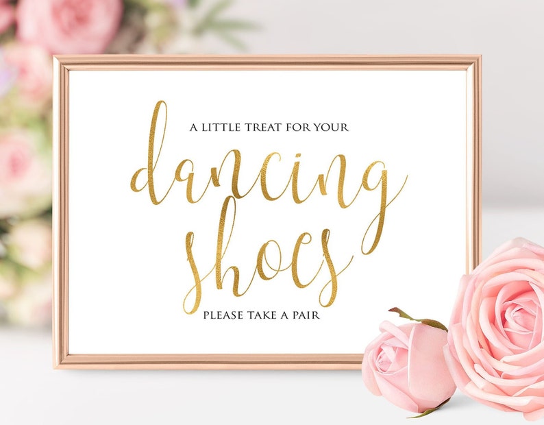 Dancing Shoes Sign Dancing Feet Printable Wedding Dancing Etsy