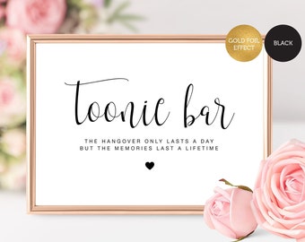 Toonie Bar Sign, Toonie Bar Printable Wedding Sign, Wedding Sign,Fruits and Veggies, Wedding Printable,Party Supplies