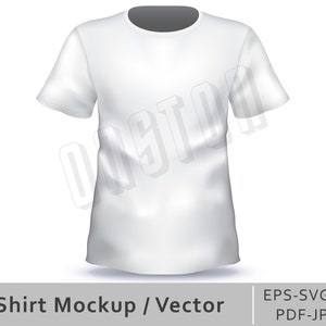 Download Tshirt Drawing Mockup Blank T Shirt Vector White Shirt Mock Etsy