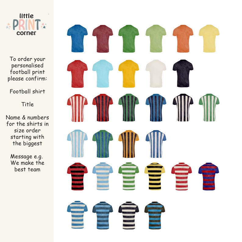 Personalized Football Family Print, Custom Team Colors, Gift for Dad - Etsy