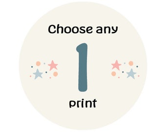 Mix and Match, Choose Any Single Nursery Print From My Shop