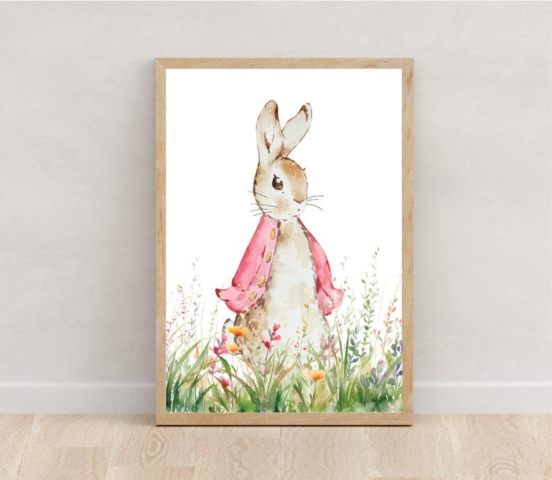 Peter Rabbit Personalised Nursery Prints, Girls Nursery Prints ...