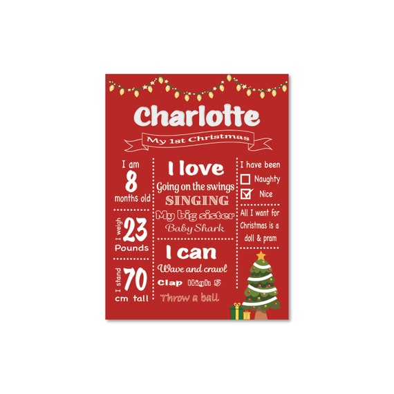 personalised baby christmas