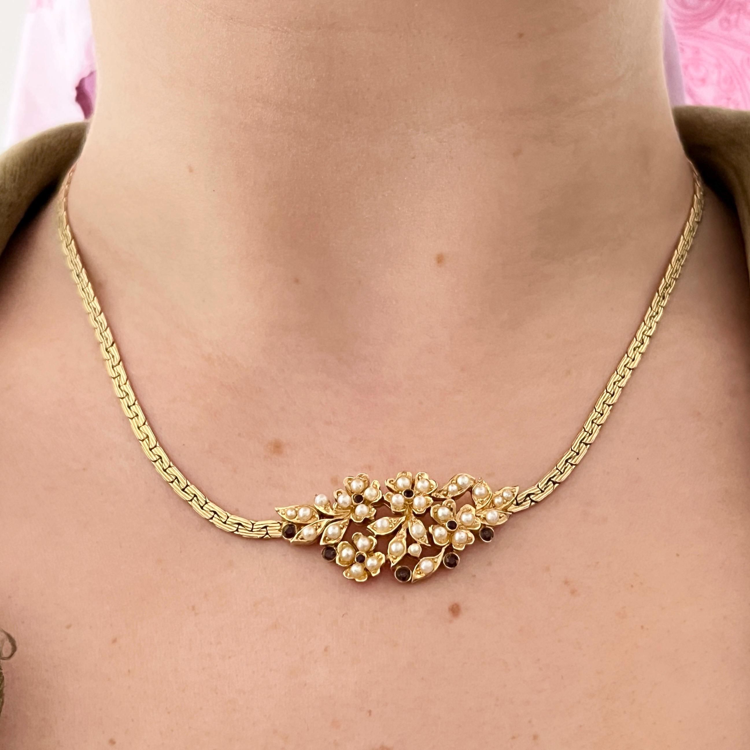 1980年代 D'Orlan ゴールドメッキ フェイクパール ステートメント