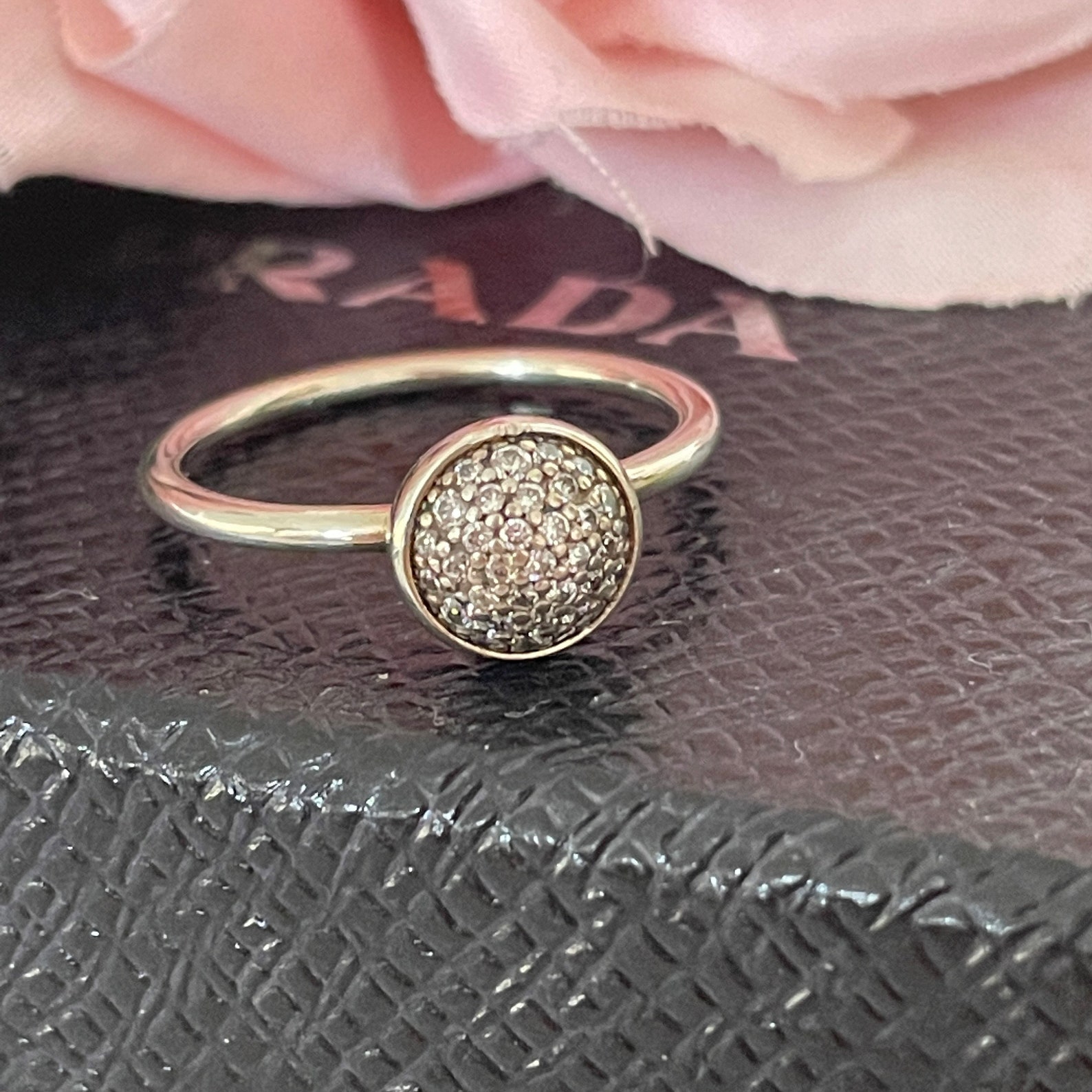 Pandora Ale Mark Sterling Silver Bling Ring UK Size Q 1/2 Etsy
