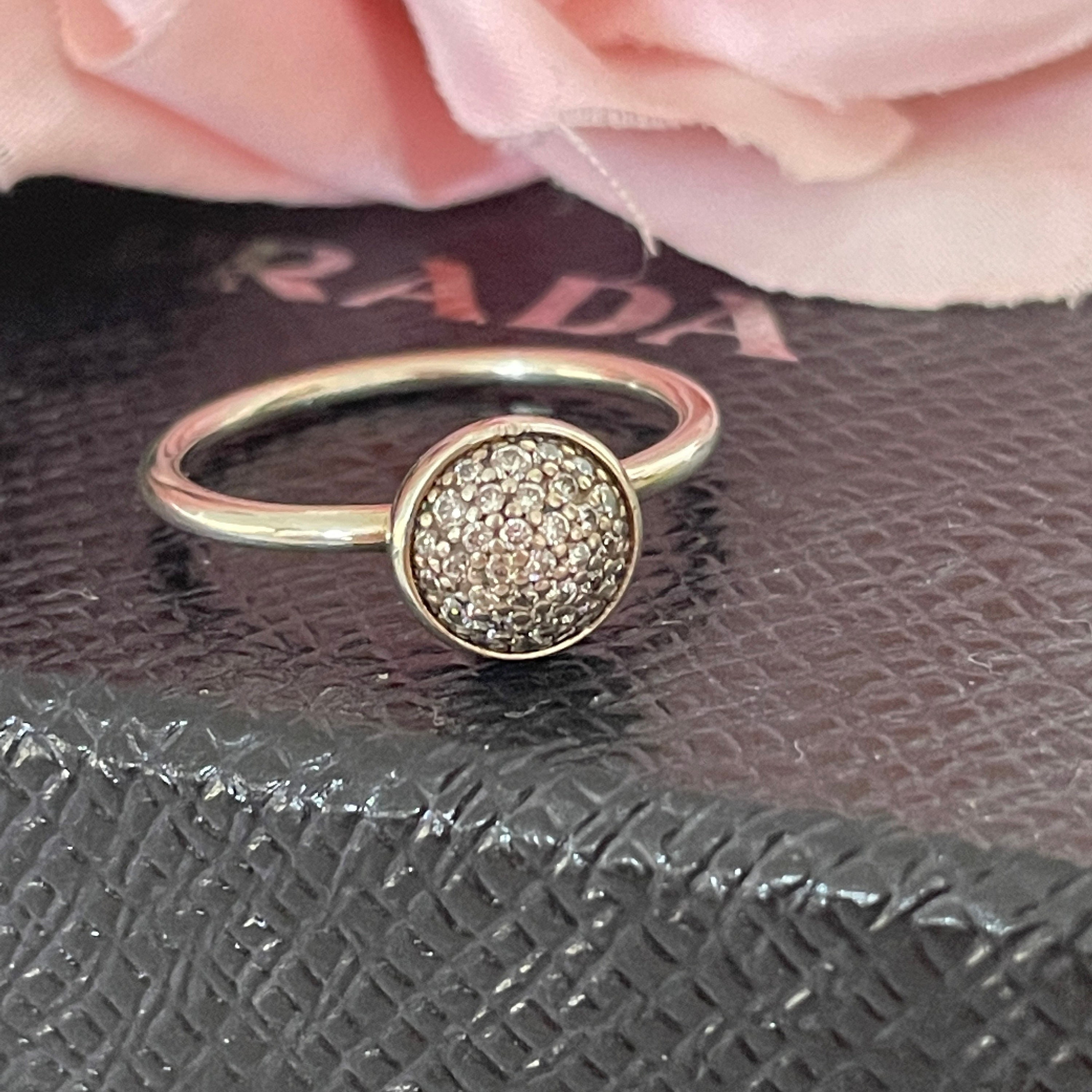 Pandora Ale Mark Sterling Silver Bling Ring UK Size Q 1/2 Etsy