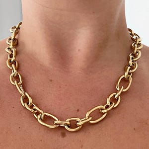 Vintage 14k Gold Plated Chain Necklace