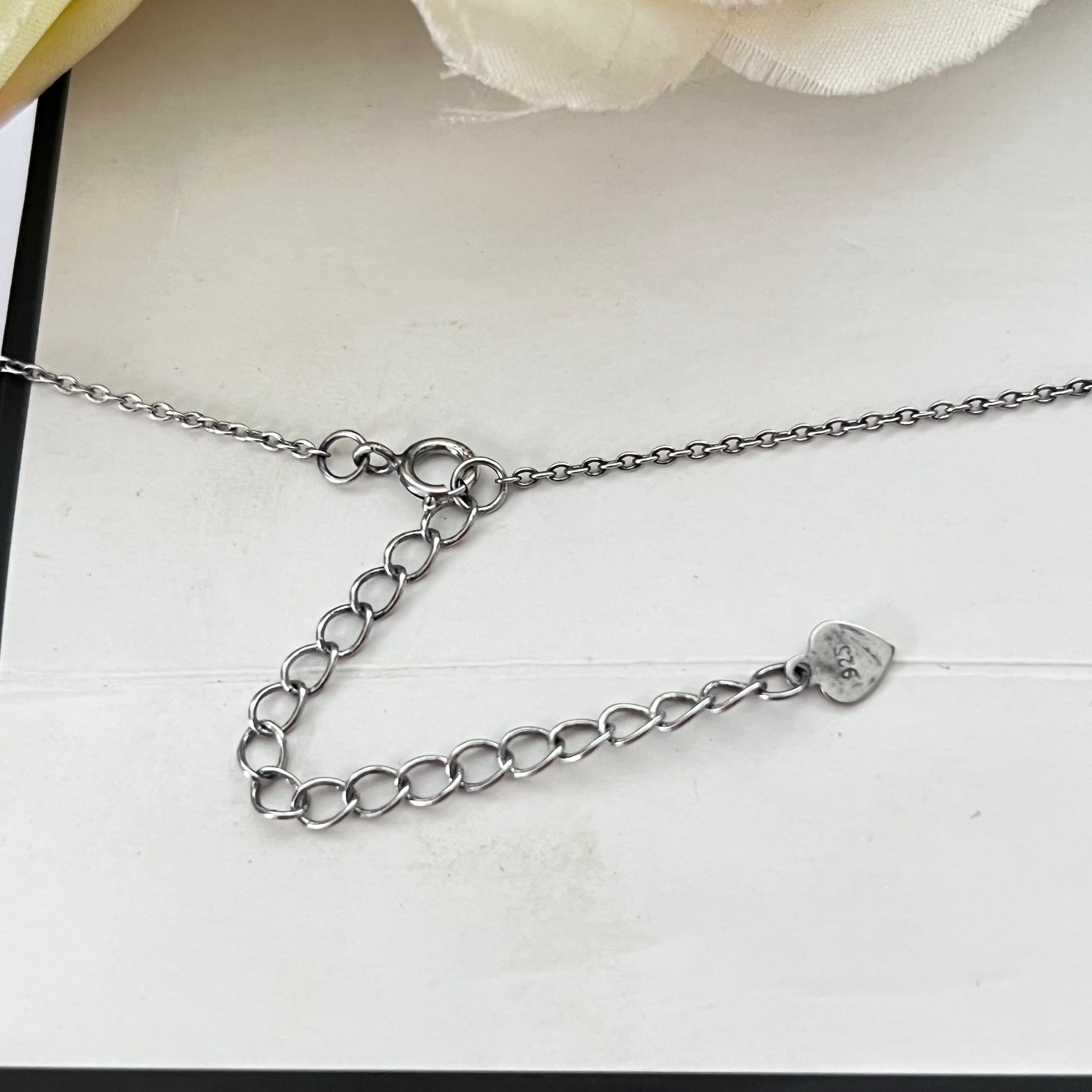 Sterling Silver Blue Cubic Zirconia Love Heart Pendant