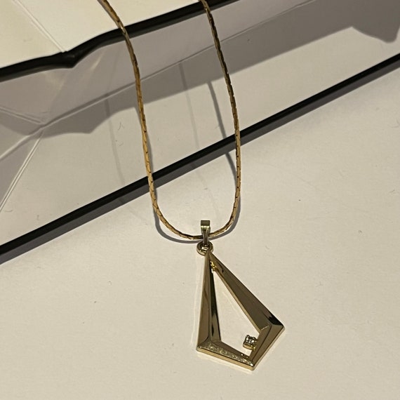 1980年代 ミシェル・リン ゴールドメッキ キラキラペンダント