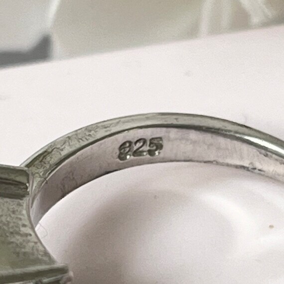 4 Carat Cubic Zirconia Sterling Silver Ring UK Si… - image 4