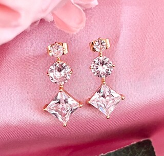 Orecchini In Argento Sterling 925 Con Zirconia Cubica A Goccia – Placcatura Oro 18K 2 Micron, Leggeri E Ipoallergenici, Regalo In Astuccio