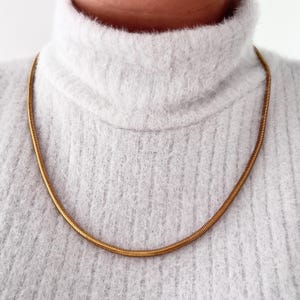 1980s Gold Plated Chain 24 Inch Necklace