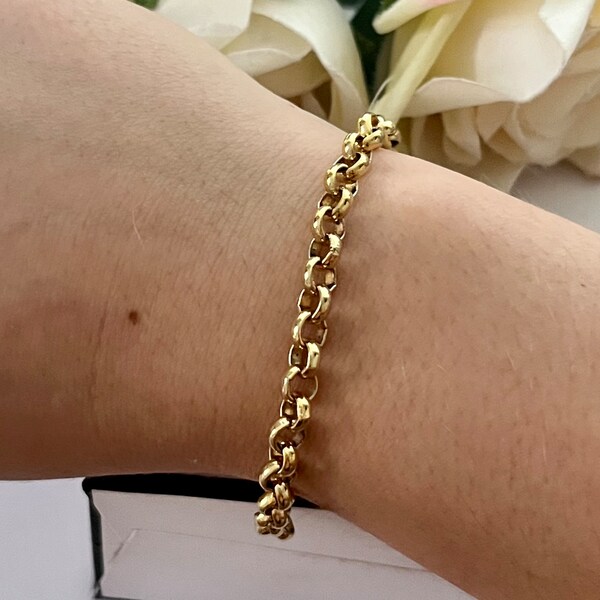 Soleil 1980s Gold Plated Chain Bracelet