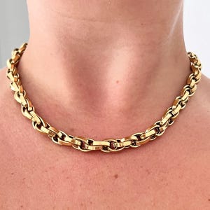 Vintage 14k Gold Plated Chain Necklace
