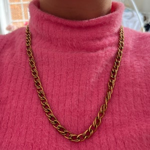 Monet 1980s Gold Plated 24 Inch Chain Necklace