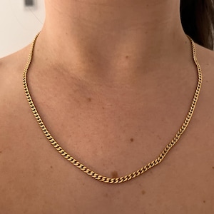 1980s Gold Plated Chain 20 Inch Necklace