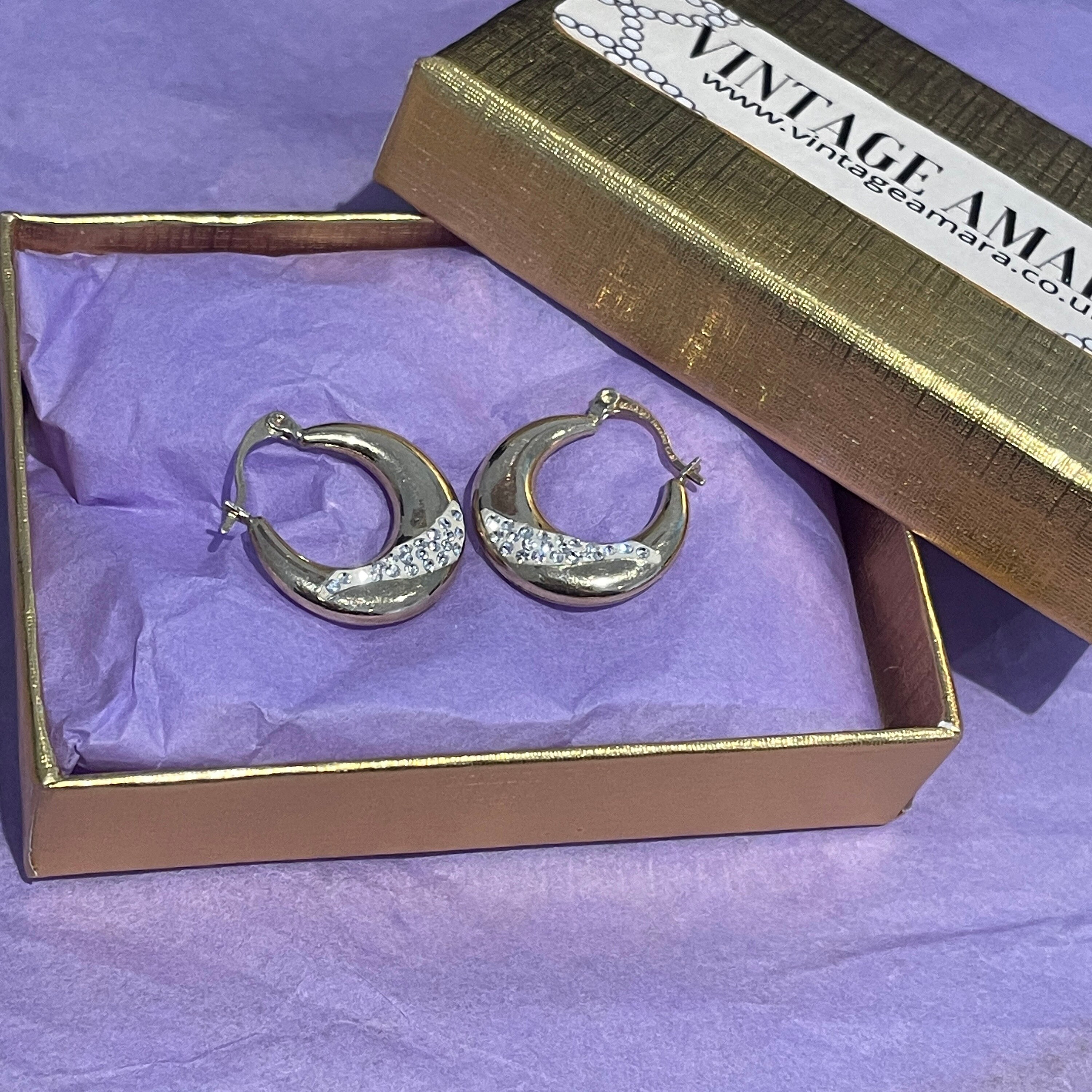 925 and 9ct hotsell bonded gold earrings