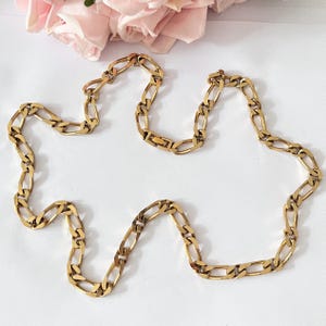 Monet 1980s Gold Plated 30 inch Long Chain Necklace
