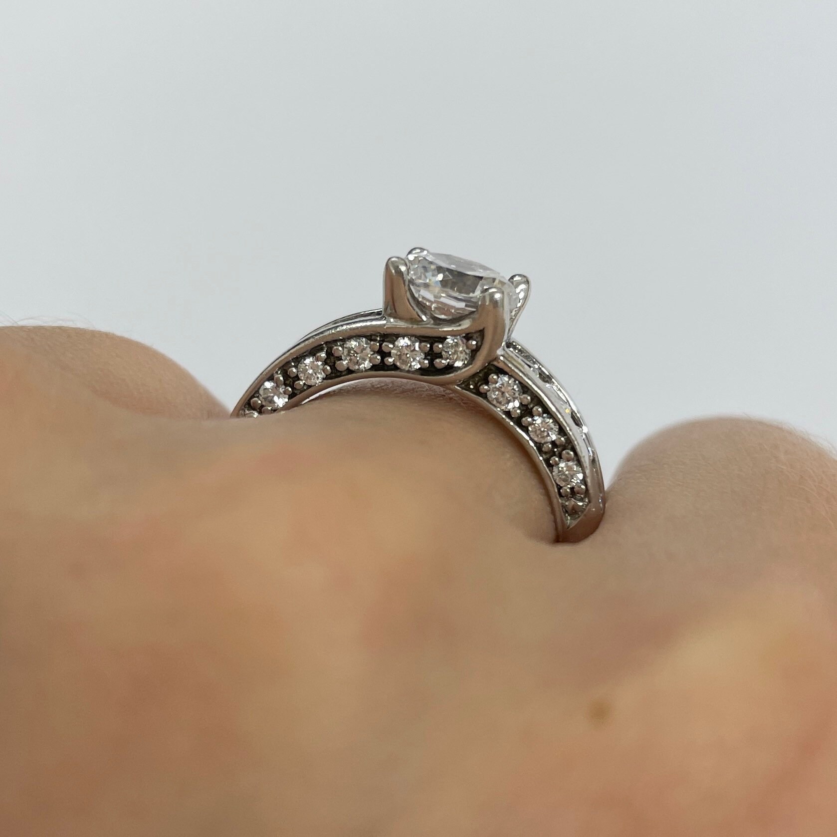 Statement Diamonique QVC Cubic Zirconia Sterling Silver Ring Etsy