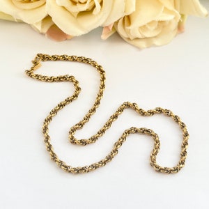 Monet 1980s Gold Plated Chain Necklace