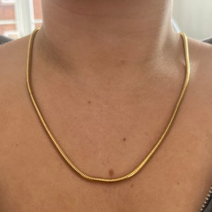 1980s Gold Plated 24.5 Inch Chain Necklace