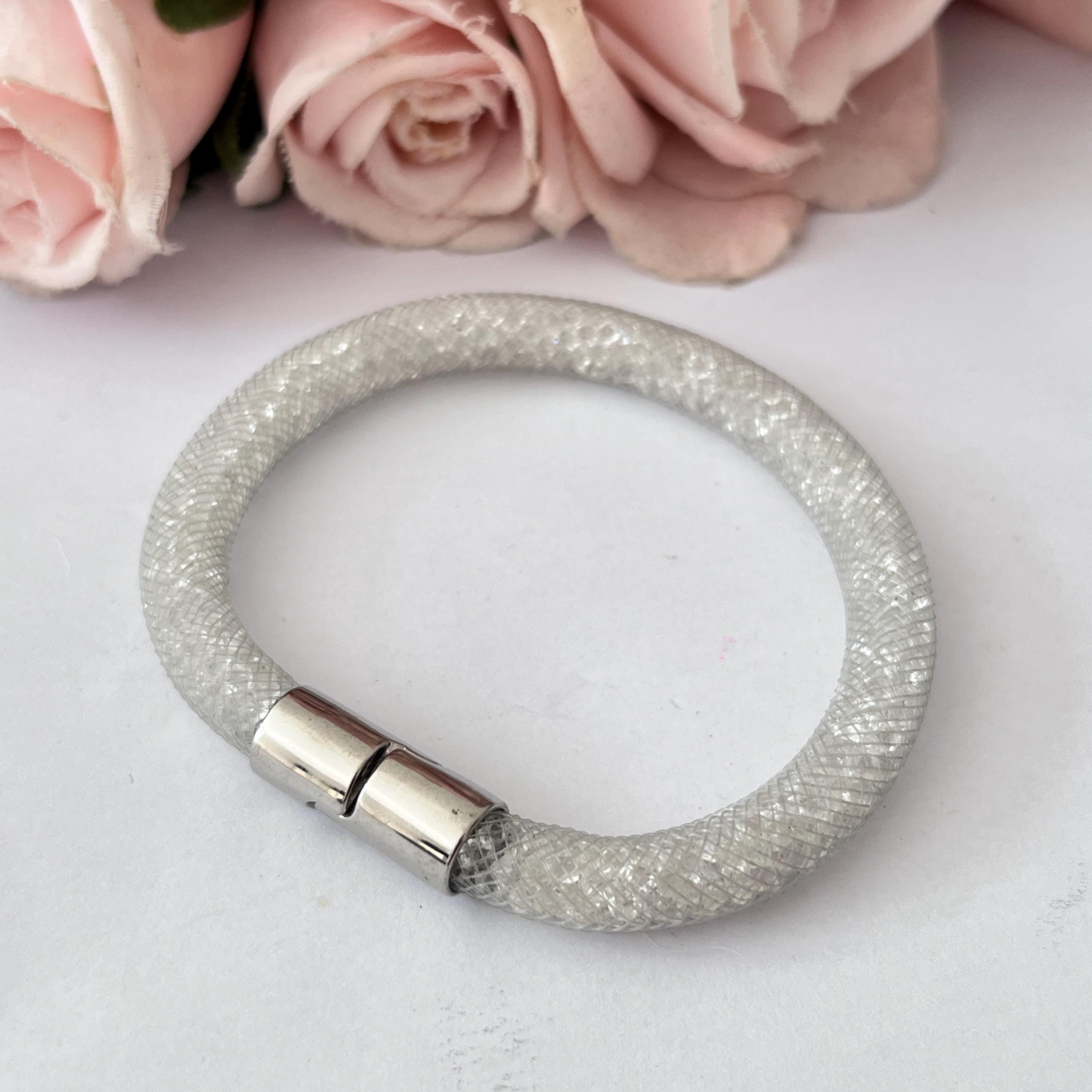 Silver Swarovski Stardust Statement Bracelet - Etsy