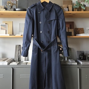 Burberry イングランド製　ヴィンテージ  ネイビー イングランド製 ビンテージ バーバリーコート | fifth general store