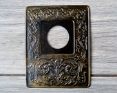 Vintage switch plate cover Decorative switch plate Brass wall decor