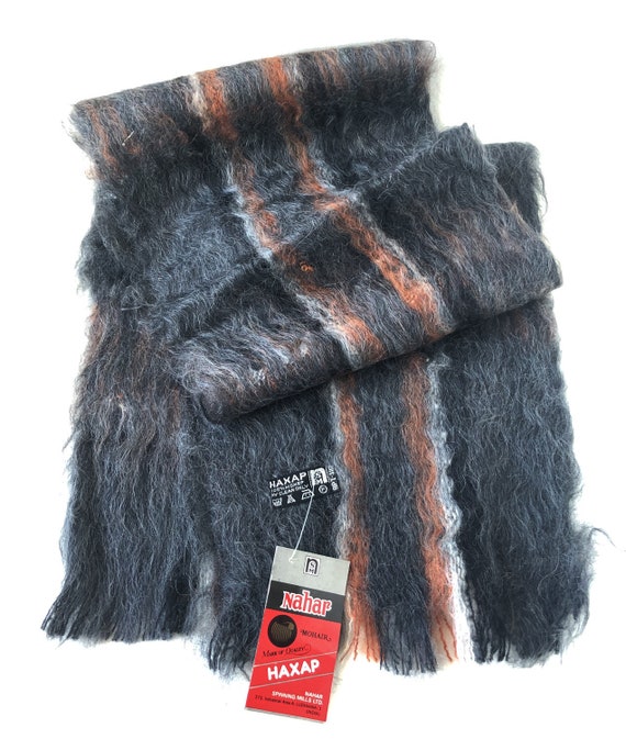 Mohair scarf vintage Scarf men wool