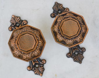 Pomos de puerta con placas, Tirador de puerta vintage