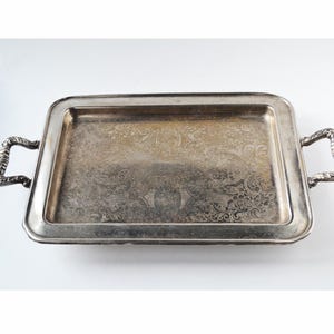 Bandeja vintage banhada a prata – WOS Blackinton