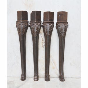 Vintage Cast Iron Legs, Set of 4  Decoration Hardware for Restoration