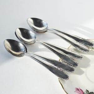 Vintage coffee spoons, Set stainless steel  small spoons