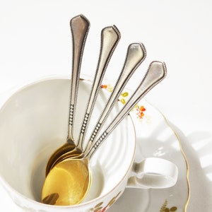 Vintage coffee spoon set, Tea accessories