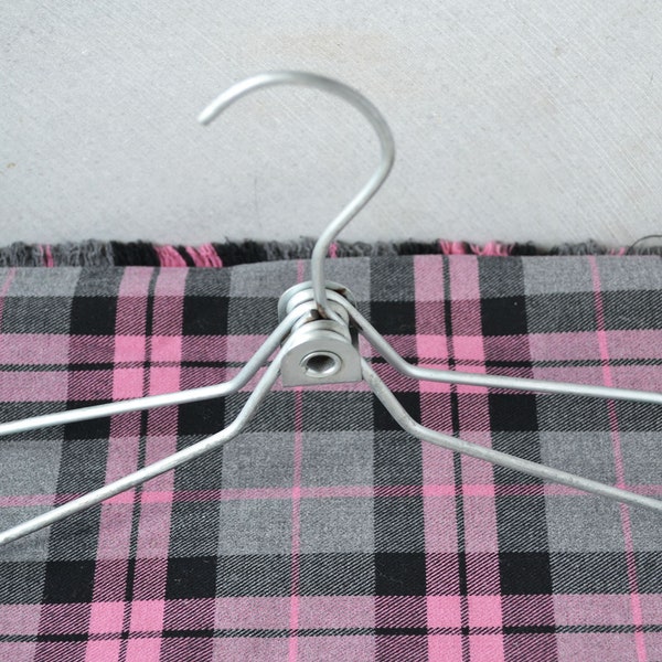 Travel folding clothes hanger, Vintage metal clothes rack, Industrial style
