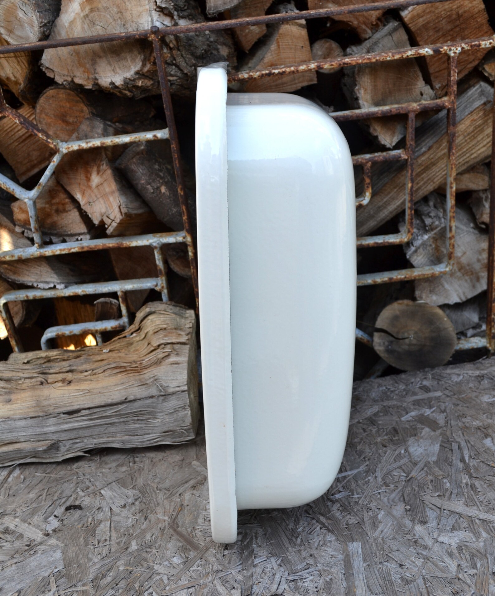 White sink Vintage enameled sink Kitchen sink Rustic sink Etsy