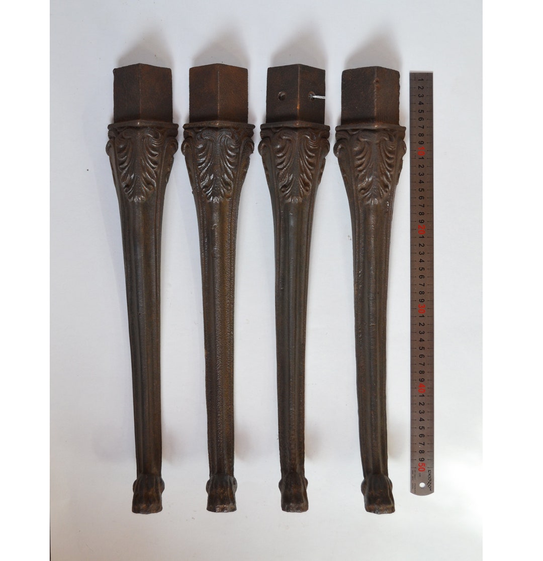 Set of 4 Vintage Cast Iron Legs, Decoration Hardware for Restoration Etsy