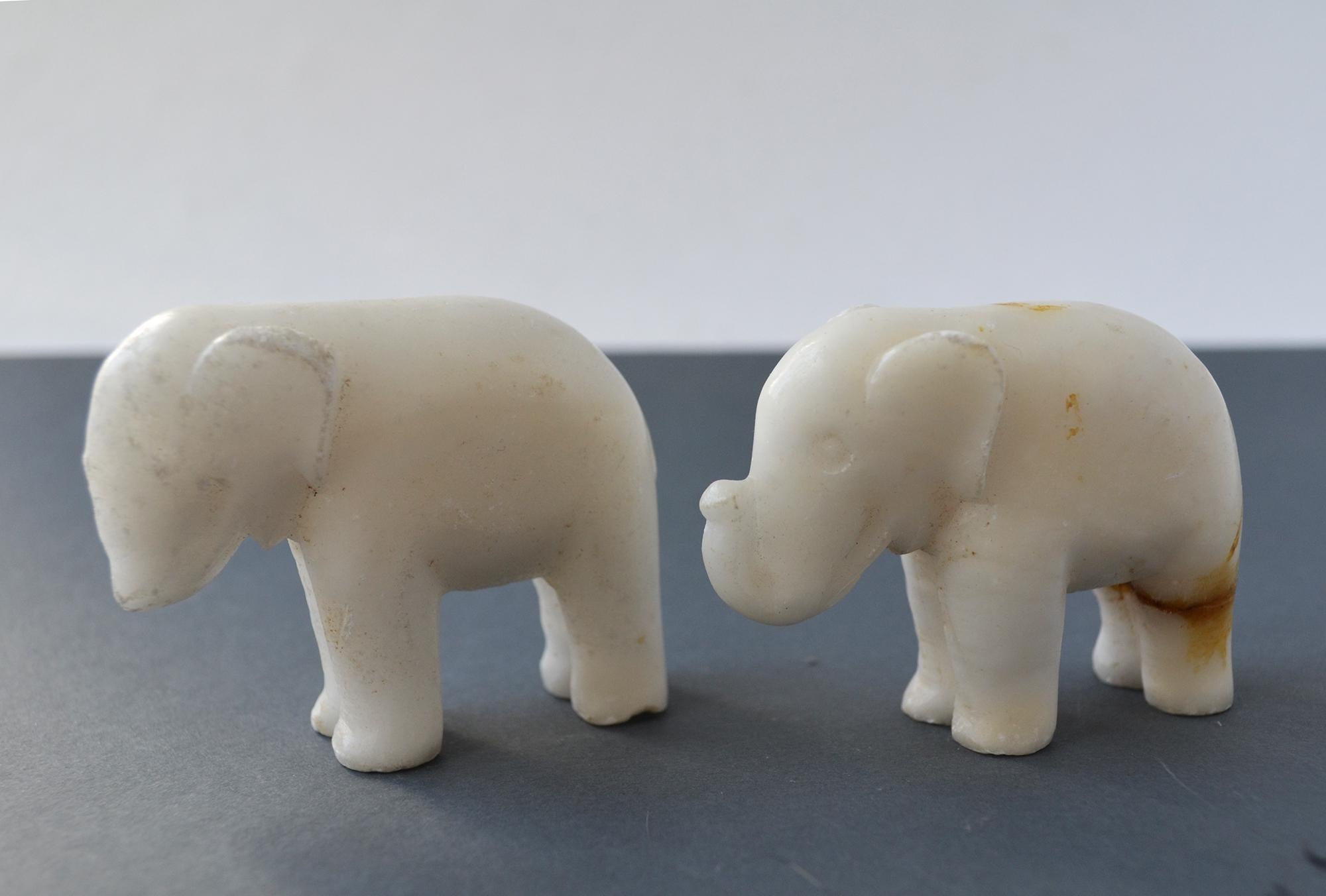 修復、大理石の象の置物、7個セット - Etsy 日本