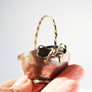 Vintage miniature basket