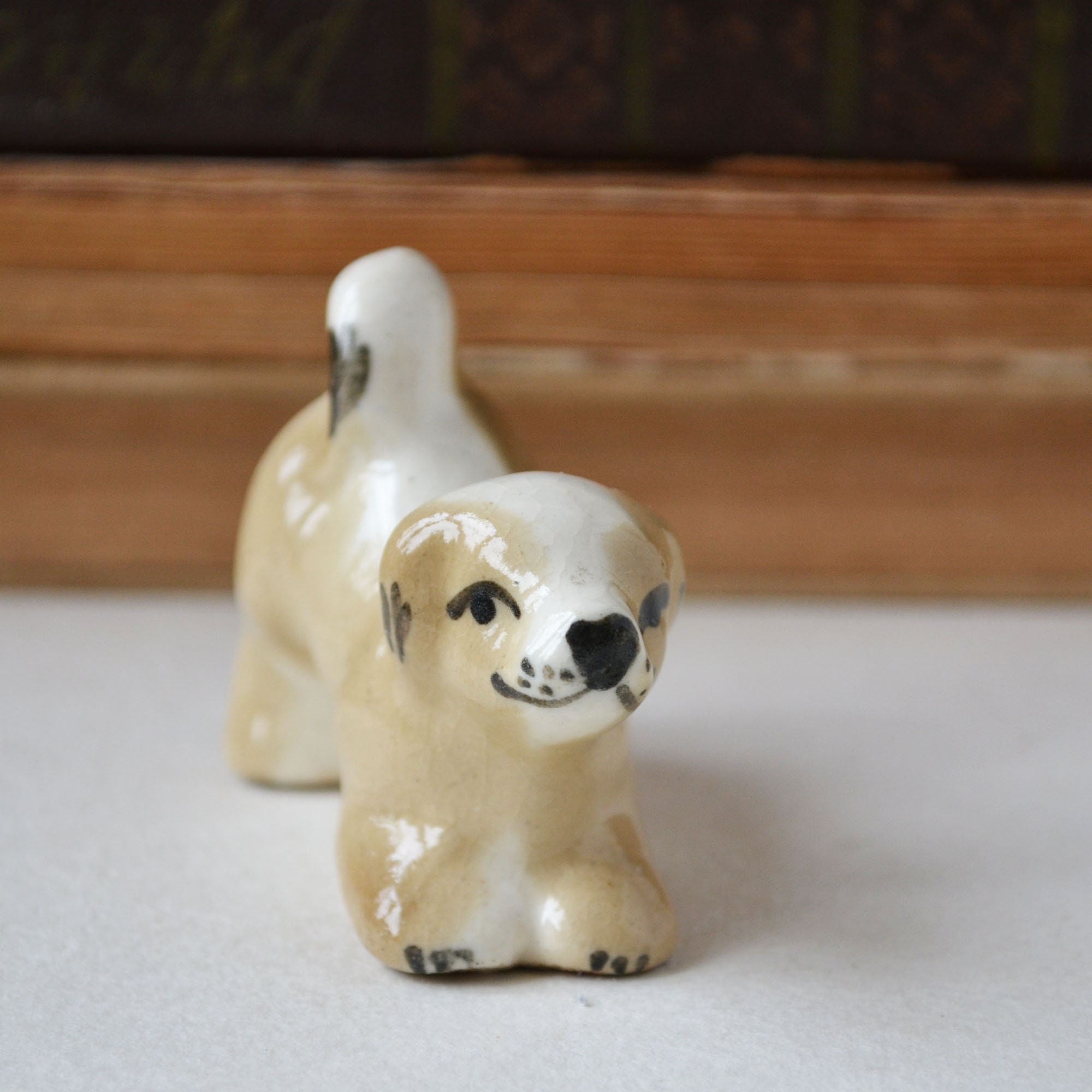 Porzellan Eskimo Hund Figur Vintage Welpe Figurine Etsy