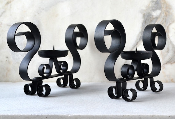 アンティーク金属製キャンドルホルダー2個セット 金属製キャンドルホルダー 2個セット - Etsy 日本