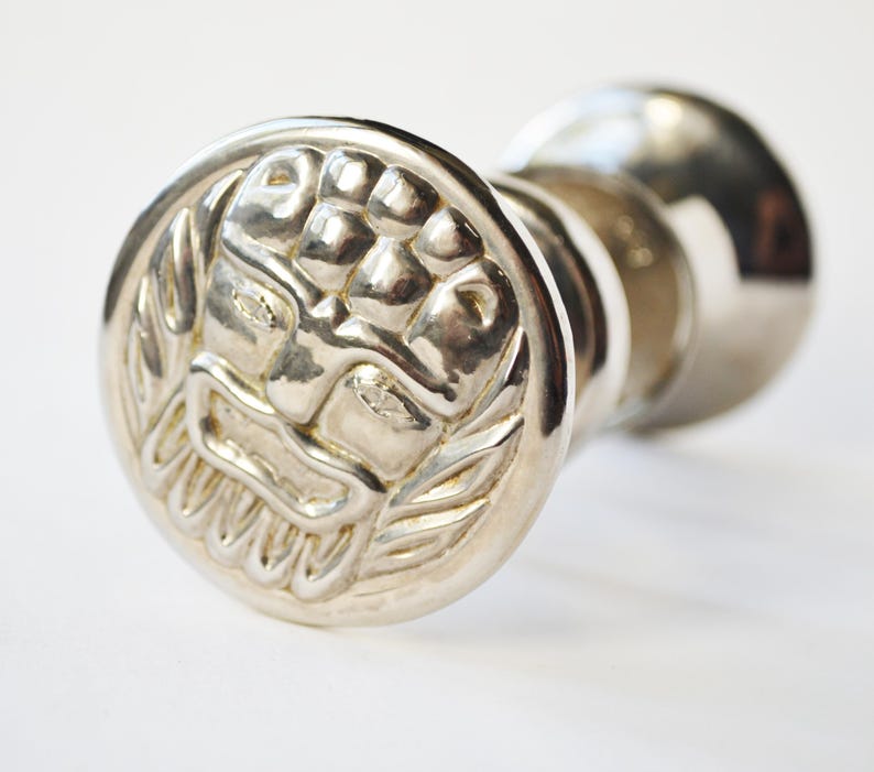 Vintage Metal Door Knobs, Interior Door Handles, Mid Century Hardware, Soviet 1970s, Retro Home Renovation, Industrial Decor image 4