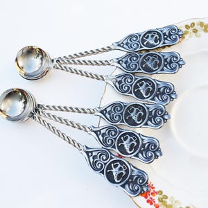 Set of 6, Tea Spoons, Vintage Flatware Set